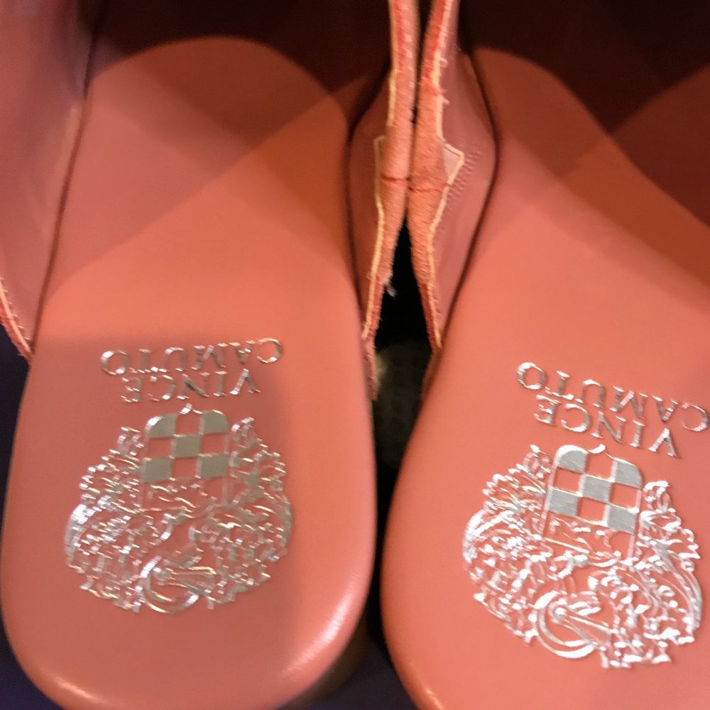 VINCE CAMUTO SUEDE CANZENEE CLOG SIZE 8M PINK - Picture 3 of 8